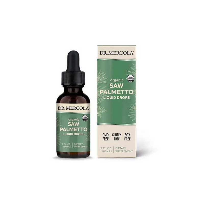 SAW PALMETTO LIQUID DROPS, 160 MG, SERENOA PLAZIVÁ, 60 ML - DR. MERCOLA