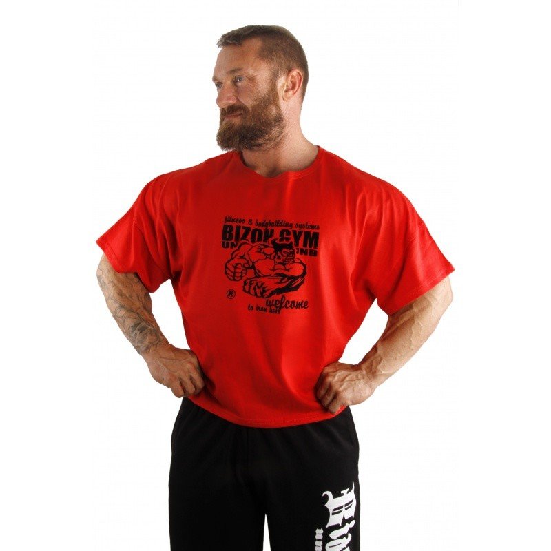 Bizon Gym Rag Top 500 - červená Velikost: M