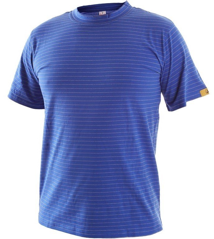 ESD antistatické tričko středně modré