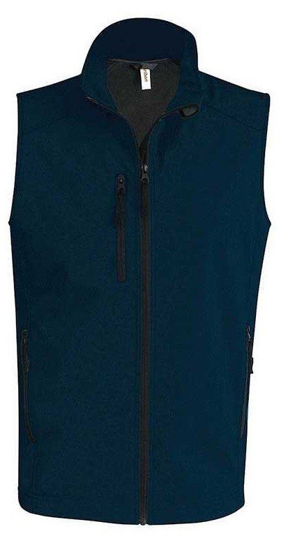 Pánská softshellová vesta modrá