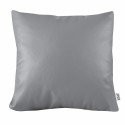 Polštář šedý ekokůže EMI Polštář 40x40 cm