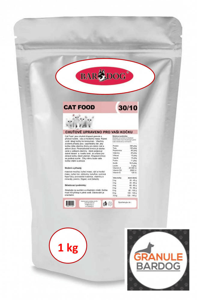 Bardog Prémiové krmivo pro kočky Cat Food 30/10 1 kg