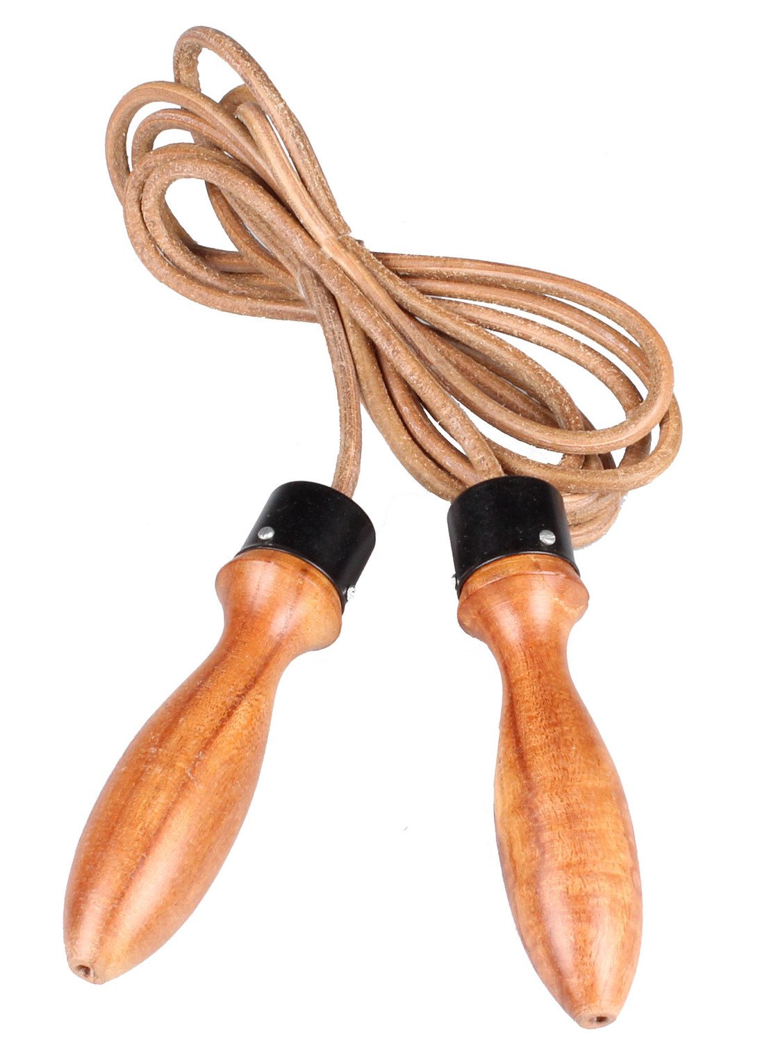 Merco Švihadlo Leather rope II kožené lano, dřevěné ručky Délka: 260 cm