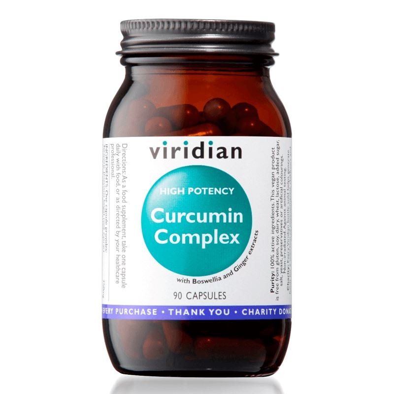 Curcumin Complex 90 kapslí (Kurkuma, kadidlovník a zázvor) - Viridian