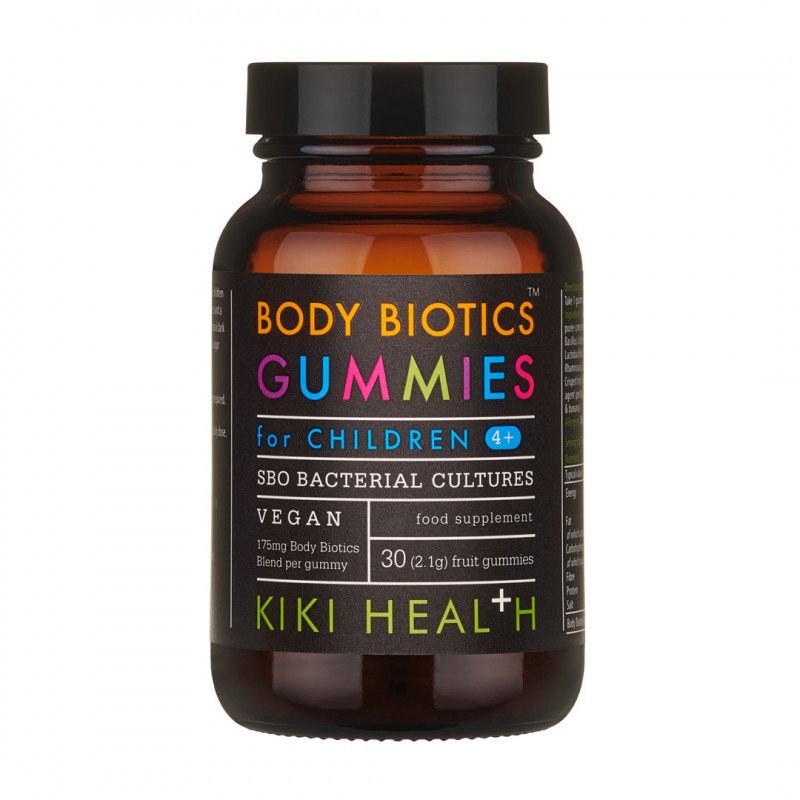 BODY BIOTICS™ GUMMIES, DĚTSKÁ VEGANSKÁ PROBIOTIKA - KIKI Health Množství: 30 žvýkacích tablet