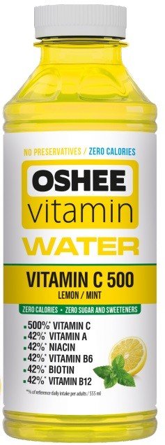 OSHEE Vitamin Water 555 ml vitamínová voda s vitaminy CAB - EXP: 4.4.2022