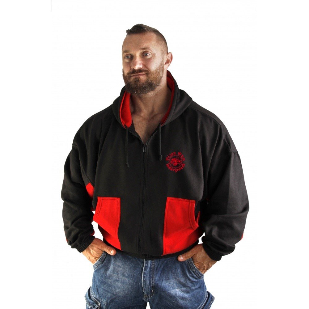 Bizon Gym Mikina 302 Violator - černá/červená Velikost: M