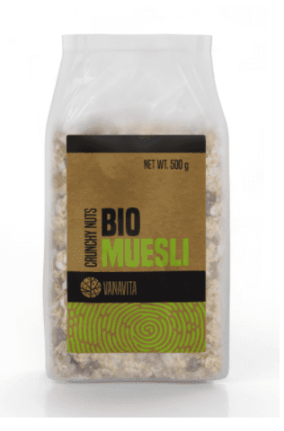 BIO Müsli - VanaVita - EXP: 21.12.2021 Množství: 500 g, Příchuť: křupavé ořechy