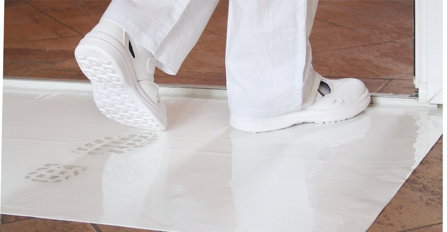 21910 Strhávací lepivá čisticí rohož bílá