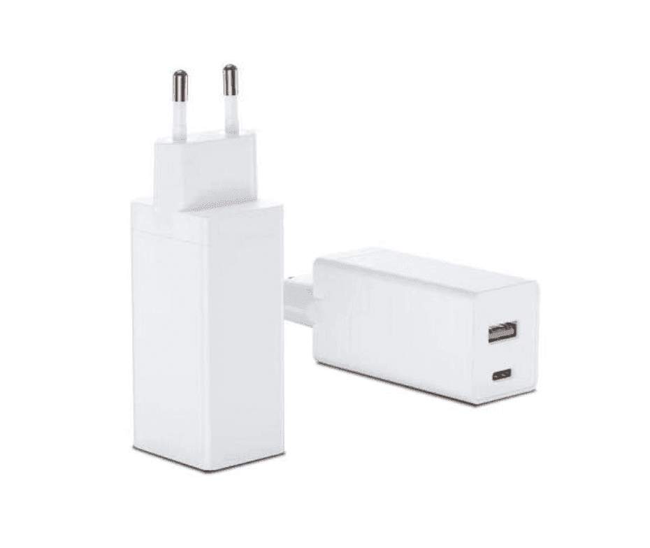 EnviroBest Napájecí adaptér 1x USB-A + 1x USB-C - 65W, bílý