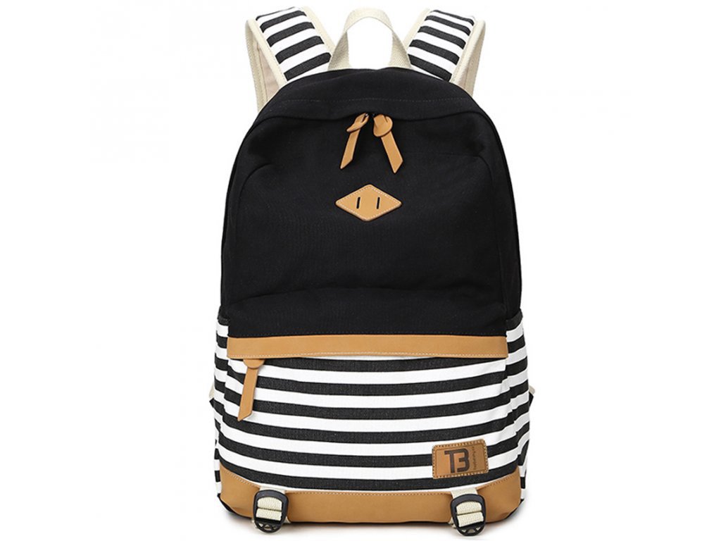 TopBags Canvas Batoh Canvas TopBags Stripe Černý 21 l