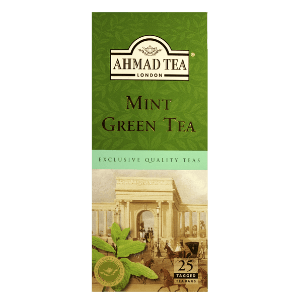 Ahmad Tea | Green Tea with Mint | 25 sáčků (s úvazkem)