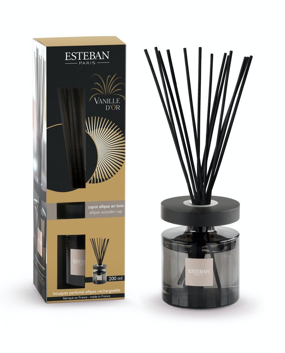 Esteban Paris Parfums CLASSIC - DIFUZÉR 200 ML - scented bouquet ellipse - MOKA - vanille d'or 200 ml