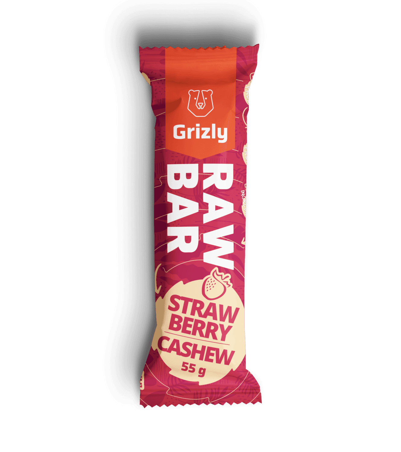 GRIZLY Raw Bar Jahoda 55 g