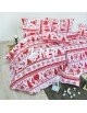 Vánoční bavlněné povlečení Eleonora červené EMI Standardní set jednolůžko obsahuje 1x 200x140 + 1x 90x70