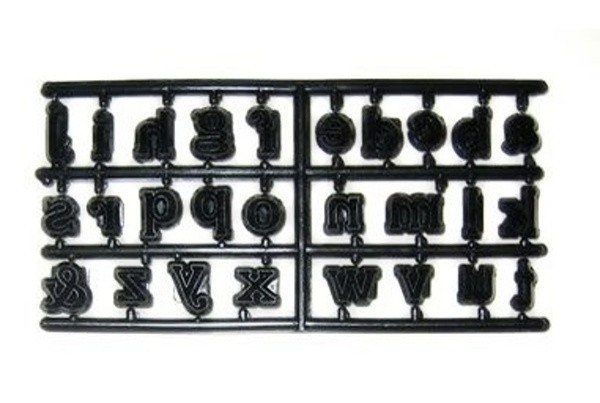Vykrajovátka patchwork abeceda  - malá písmena  27ks