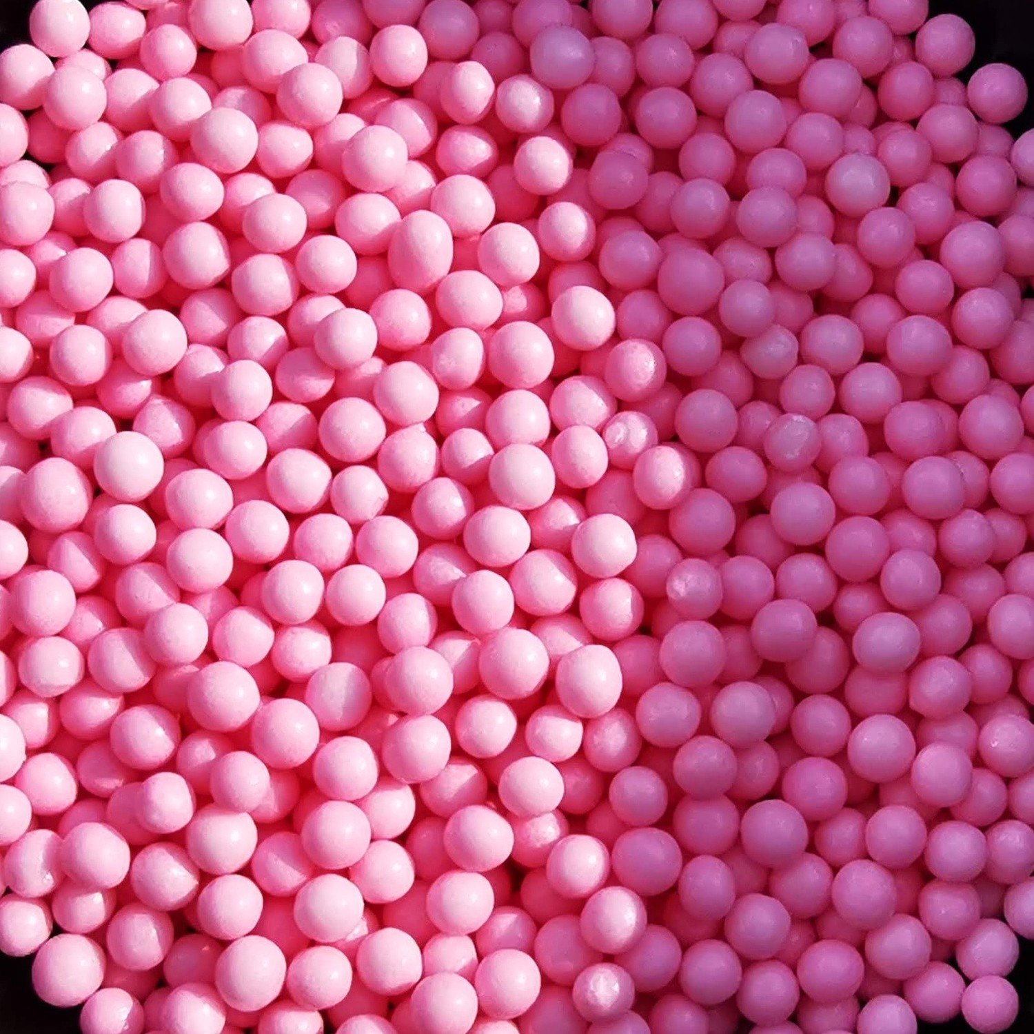 Cukrové perličky 4mm - růžová perleť - 100g