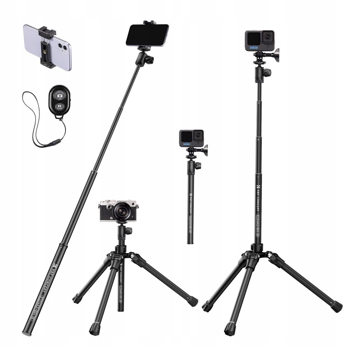 Monopod Mobilní stativ pro fotoaparát telefon 30-170cm K&f KF09.120