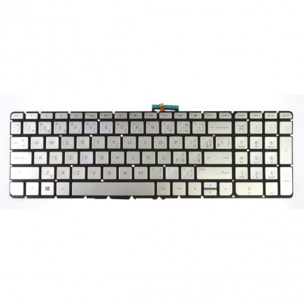 HP Pavilion 15-BC002UR klávesnice na notebook CZ/SK Stříbrná, Bez rámečku, Podsvícená