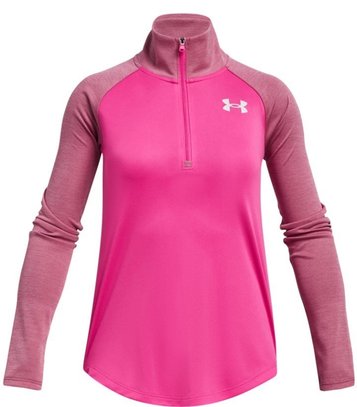 Mikina s kapucí Under Armour Tech Graphic 1/2 Zip-PNK