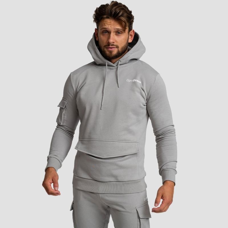 GymBeam Mikina TRN Hoodie Grey