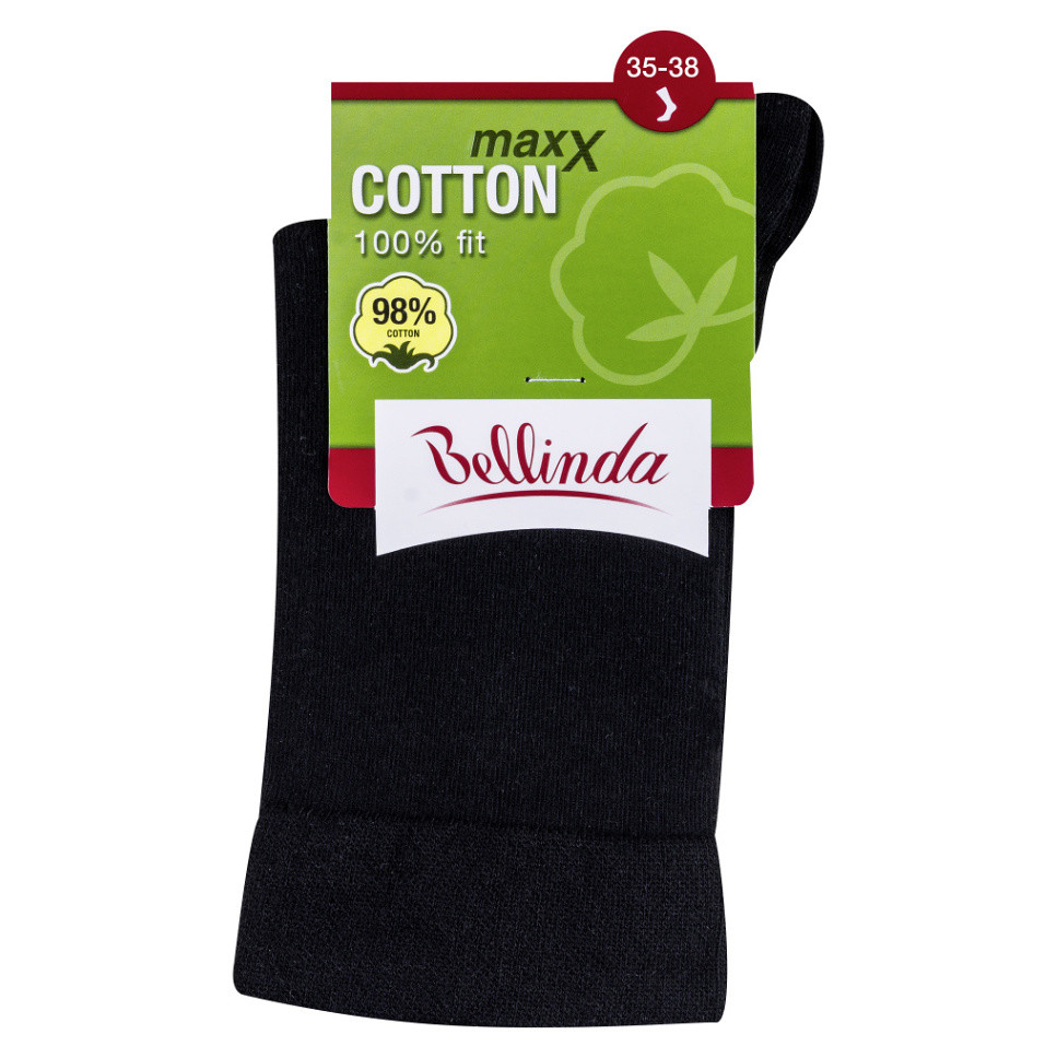 BELLINDA Dámské ponožky cotton max 35-38 černé 1 kus
