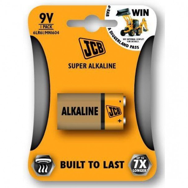Baterie JCB super alkalická 9V 1ks