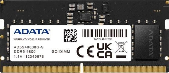 ADATA SO-DIMM DDR5/32GB/4800MHz/CL40/1x32GB (AD5S480032G-S)