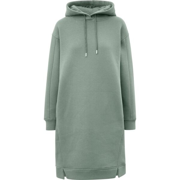 s.Oliver RL HOODIE DRESS Dámské šaty s kapucí, zelená, velikost 42