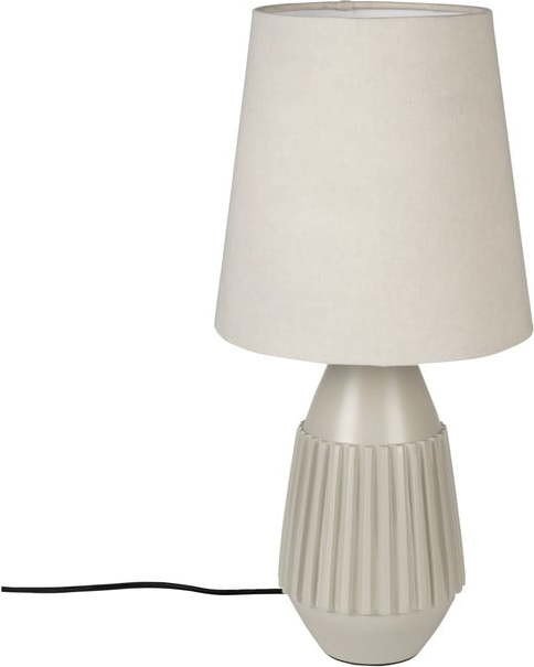 Béžová stolní lampa Aysa - White Label