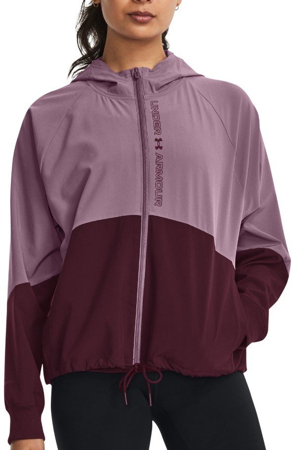 Bunda s kapucí Under Armour Woven FZ Jacket-PPL