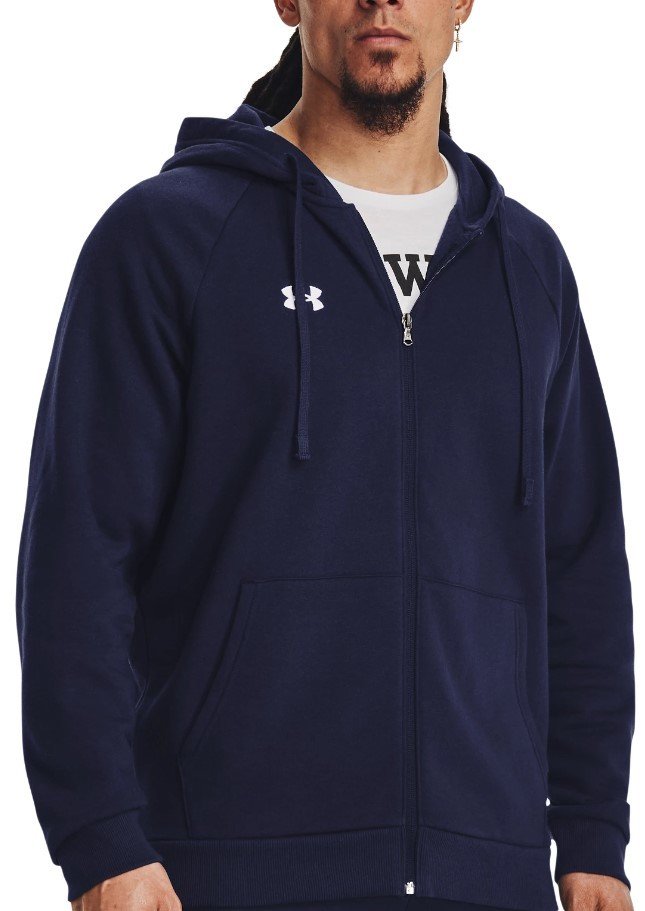 Mikina s kapucí Under Armour UA Rival Fleece FZ Hoodie-BLU