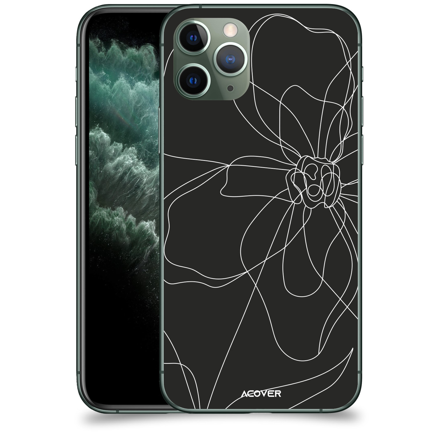 ACOVER Kryt na mobil Apple iPhone 11 Pro s motivem Line Flower I
