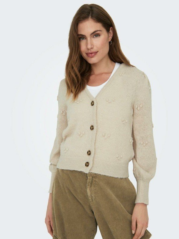 Jacqueline de Yong Sigrid Cardigan Bílá