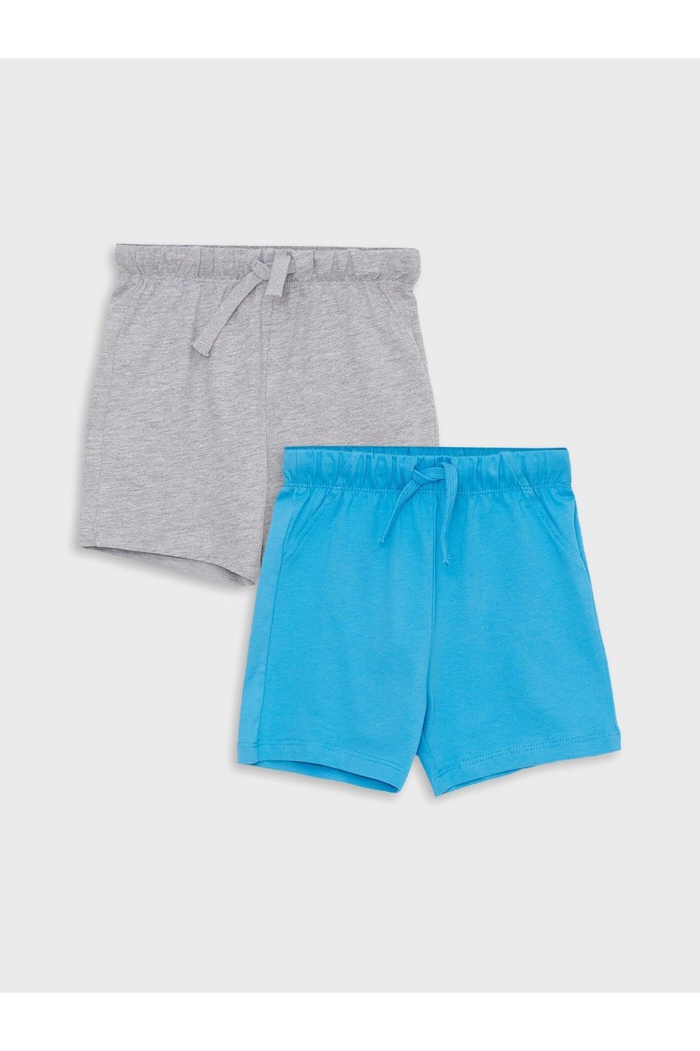 LC Waikiki Basic Baby Boy Shorts with Elastic Waist 2-Pack