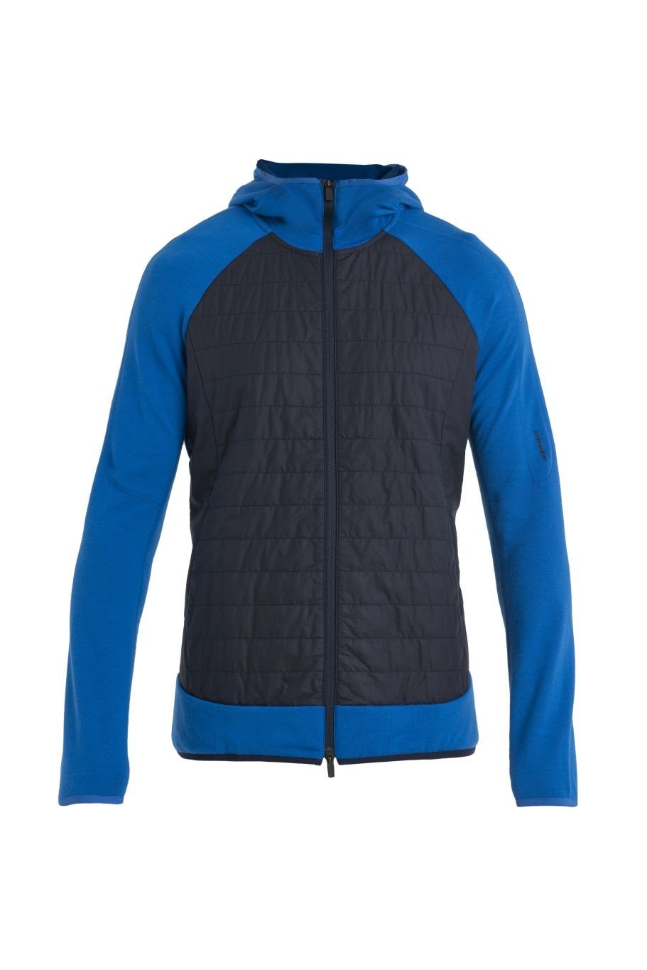 ICEBREAKER Mens Merino Quantum Hybrid LS Zip Hoodie, Lazurite/Midnight Navy velikost: XXL