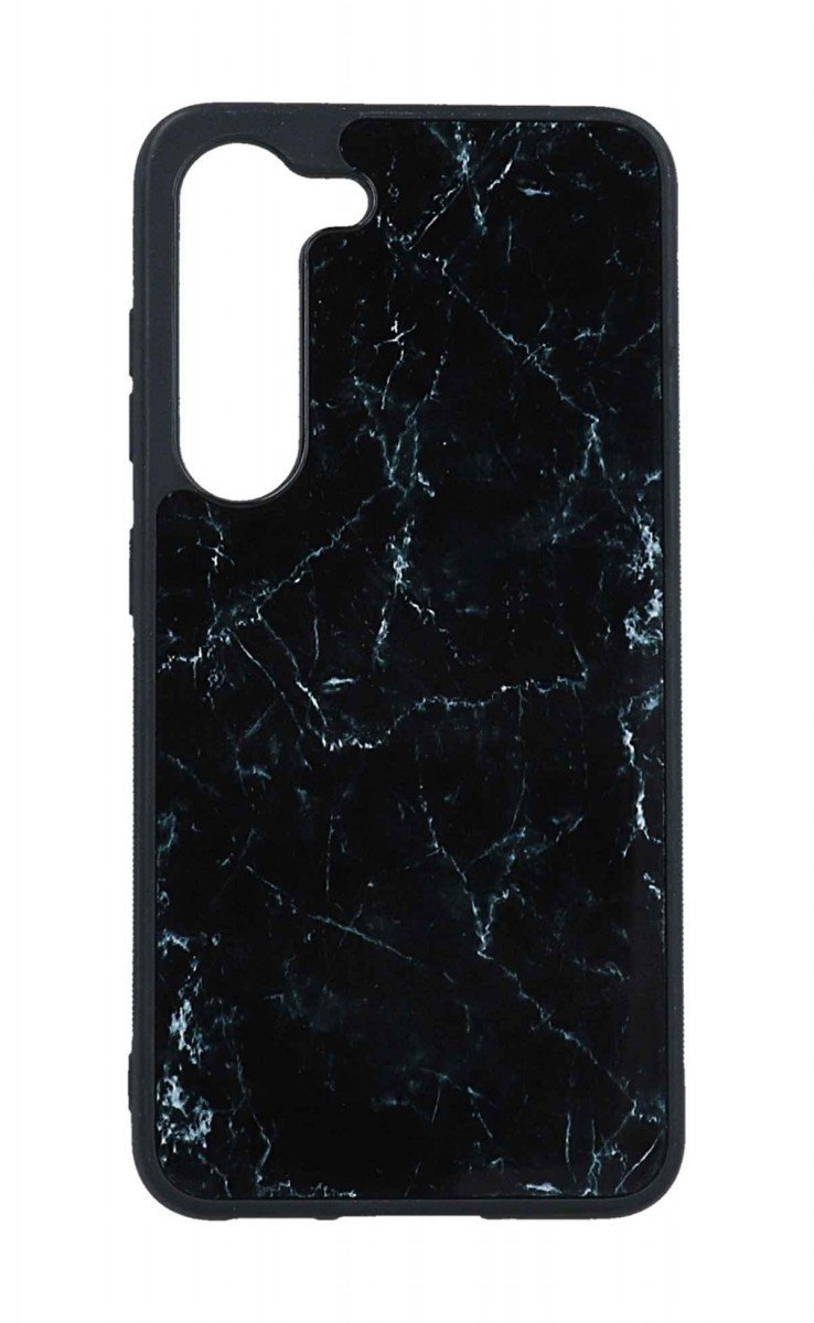Kryt TopQ Marble Samsung S23 pevný Smoky Black 106701