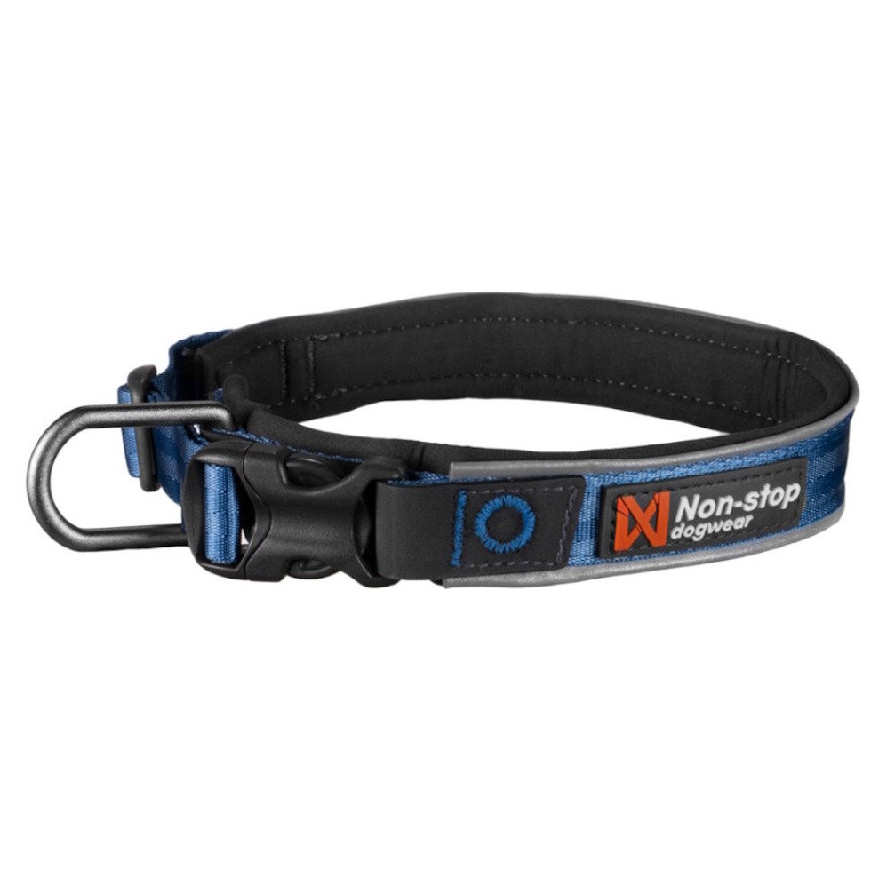 NON-STOP Dogwear Roam obojek pro psy modrý 1 ks, Velikost: XS