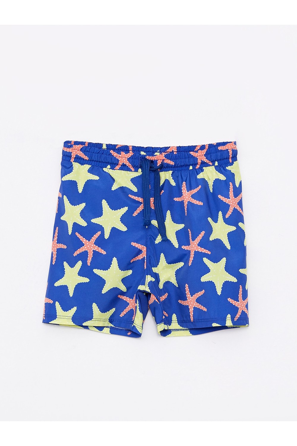 LC Waikiki Baby Boy Beach Shorts with Elastic Waist, UV Protection, and Printed
