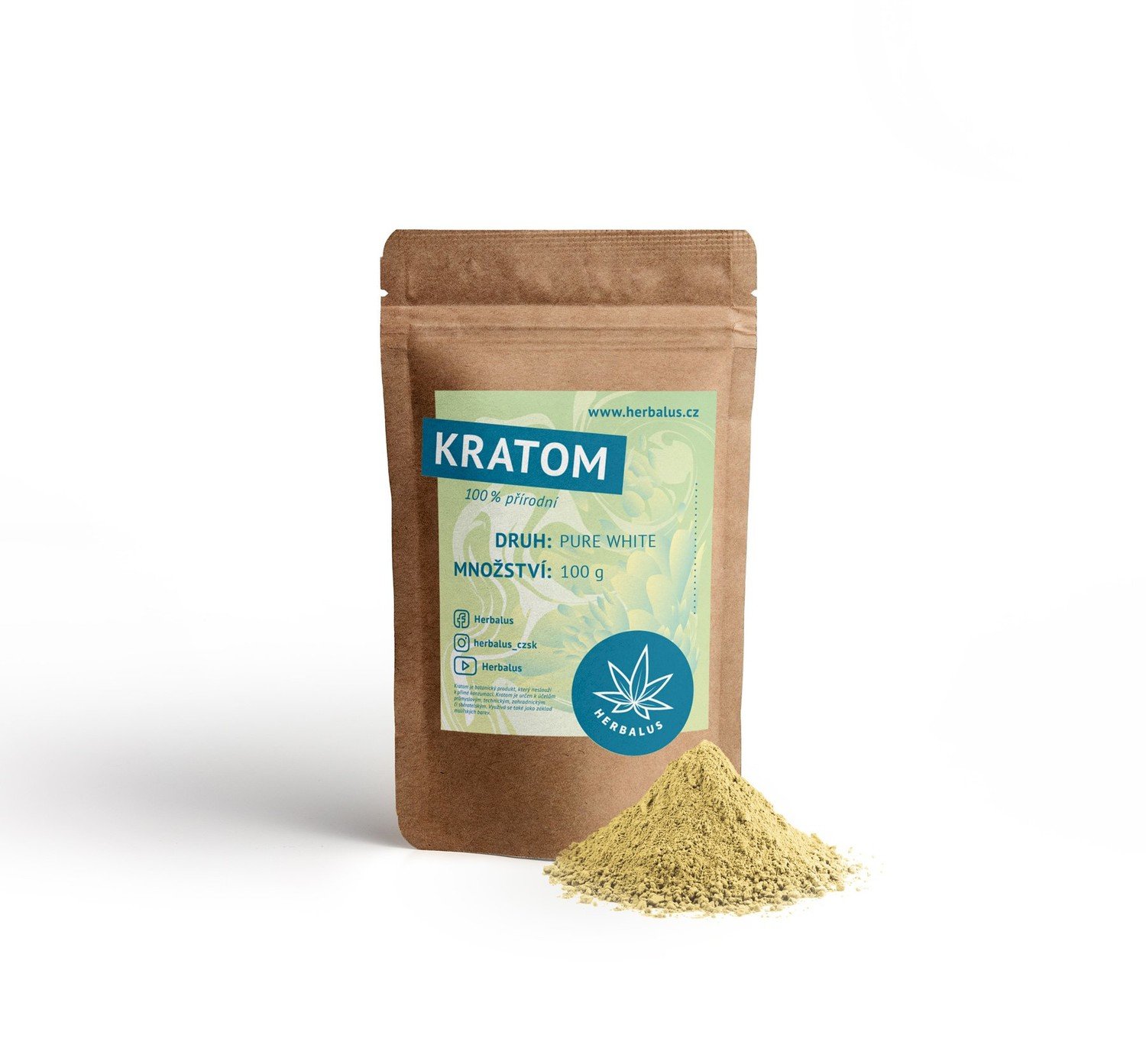 Herbalus Kratom - Pure White [ 50 g ]