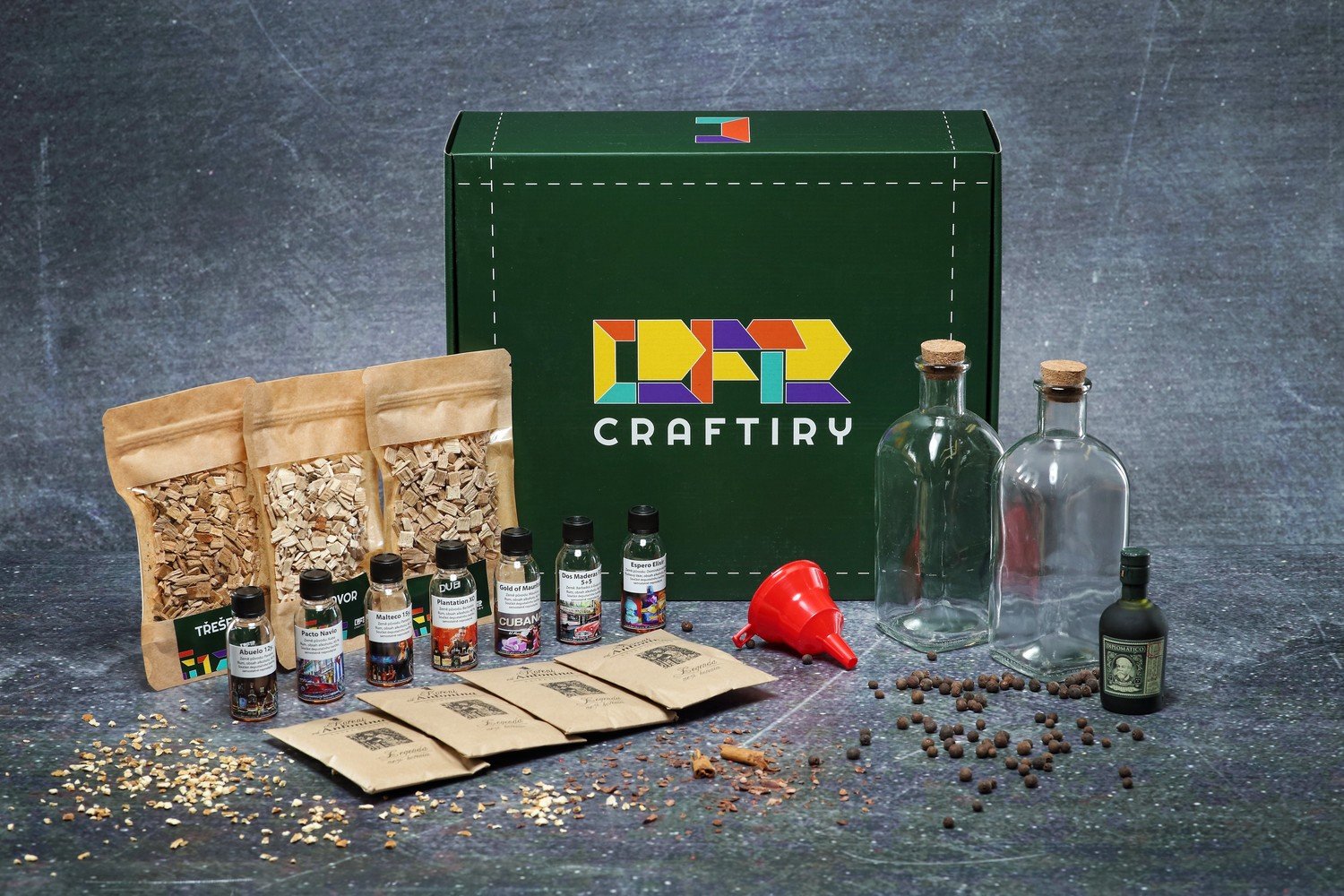 Domácí degustace rumu + sada na dochucení rumu