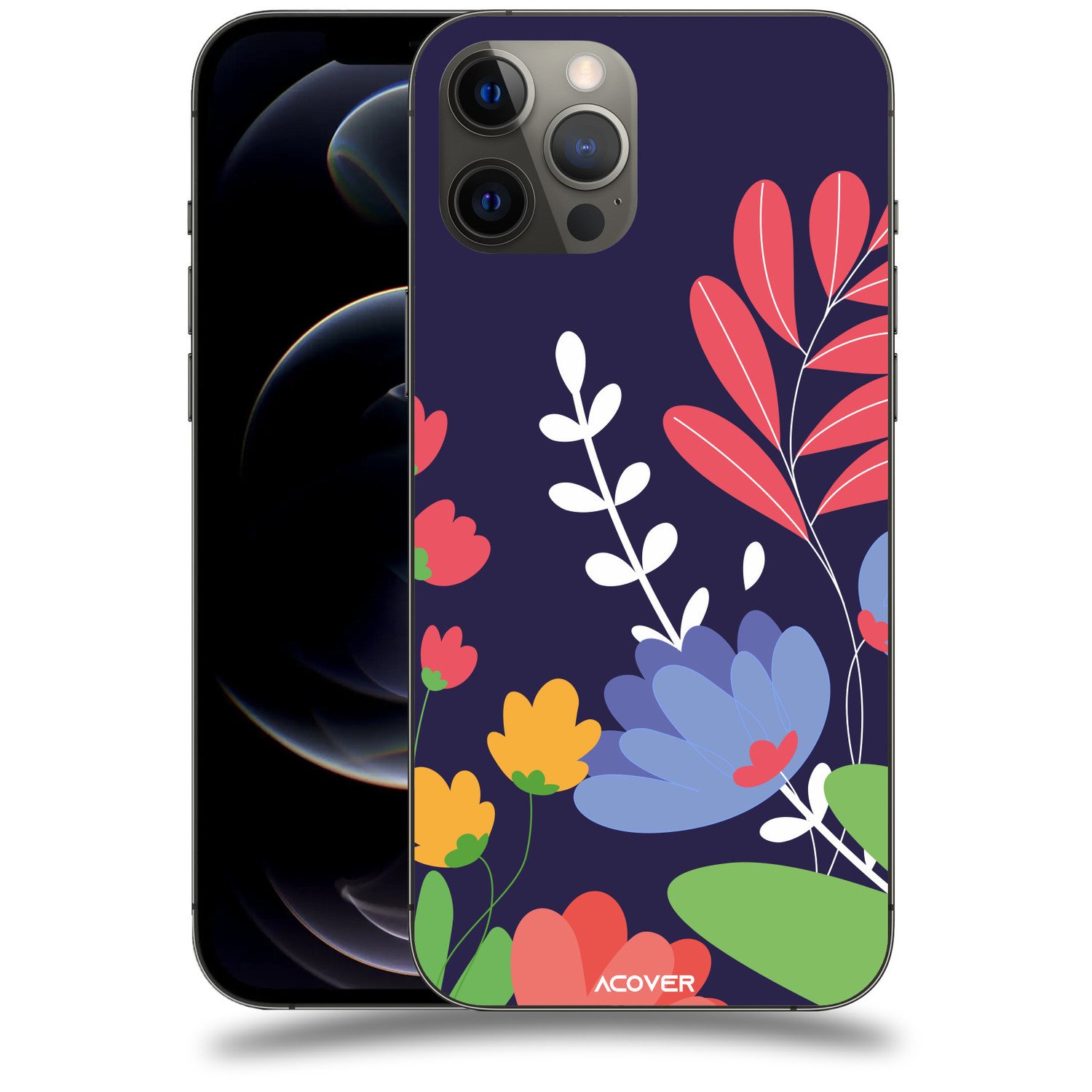 ACOVER Kryt na mobil Apple iPhone 12 Pro Max s motivem Colorful Flowers