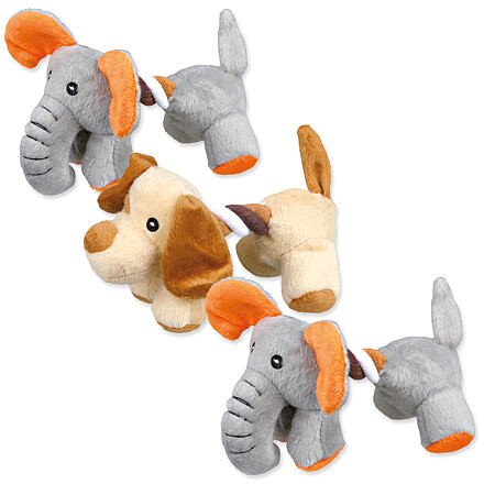 Přetahovadlo TRIXIE zvíře plyšové 17 cm  3 ks