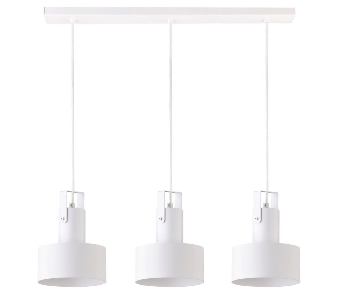 Lustr na lanku RIF 3xE27/60W/230V bílá