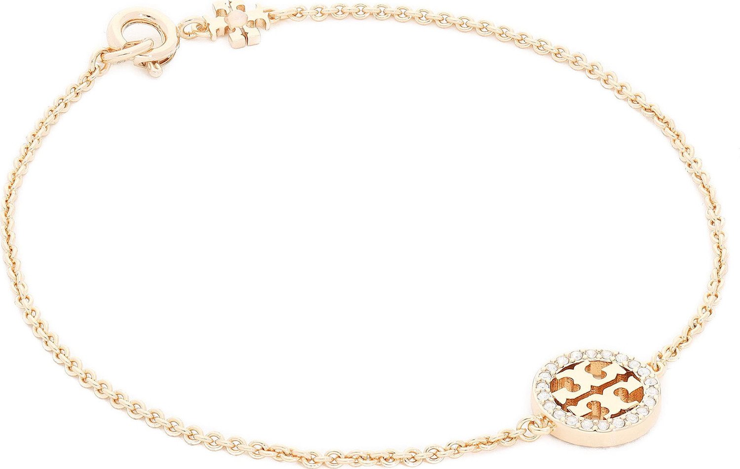 Náramek Tory Burch Miller Pave Chain Bracelet Tory 80997 Gold/Crystal 783