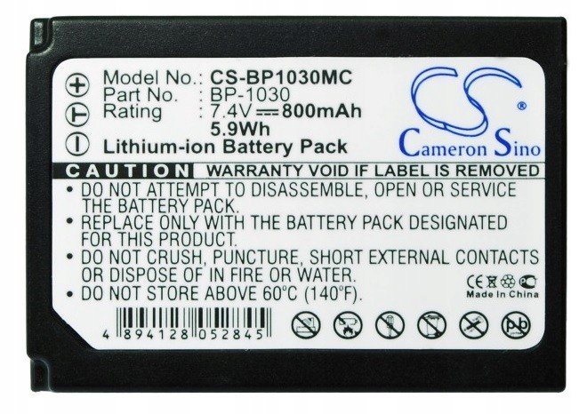 Baterie Samsung NX200, NX300, BP-1030, CS-BP1030MC