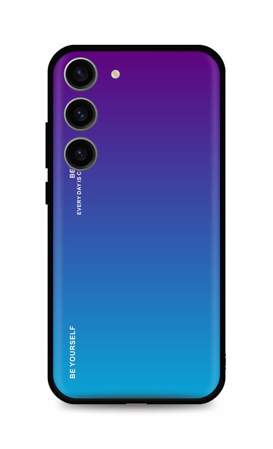 Kryt TopQ LUXURY Samsung S23 pevný duhový purpurový 106662