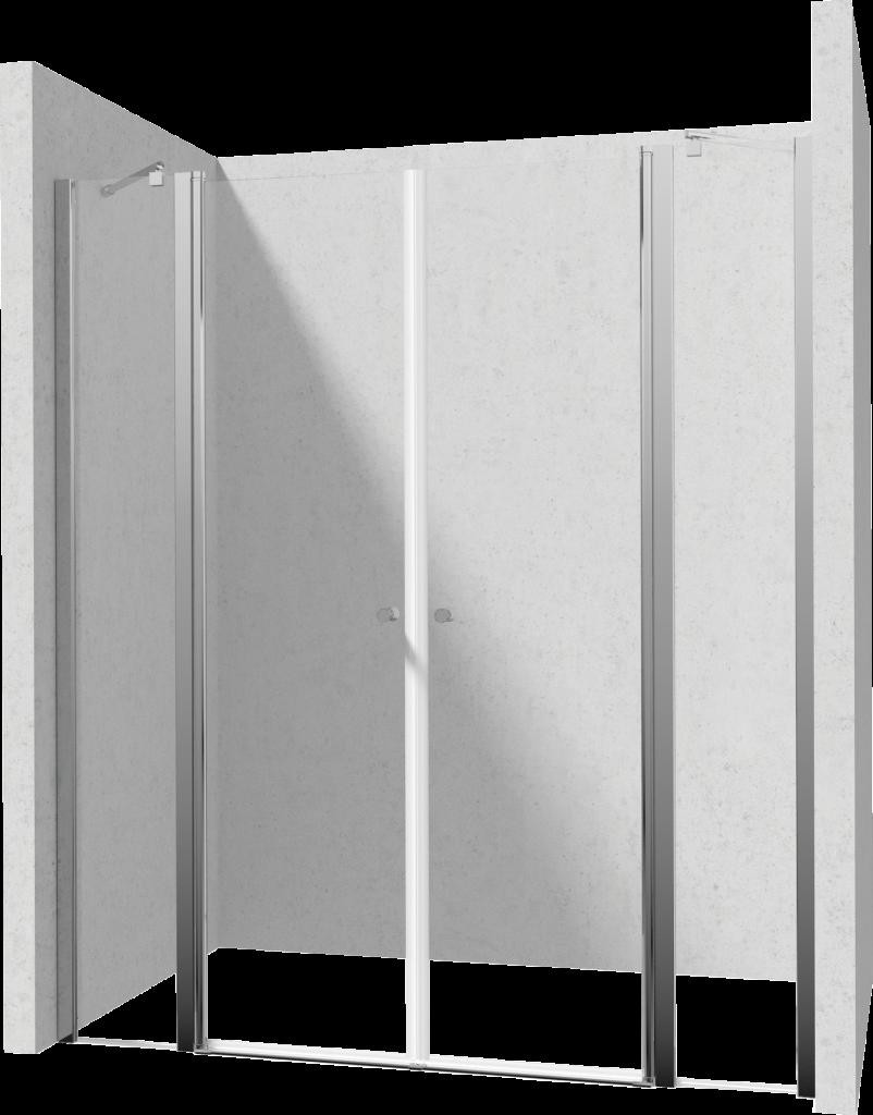 DEANTE/S Sprchové dveře dvojité výklopné 90x80 KTSU042P+KTSU041P KERRIA/0030