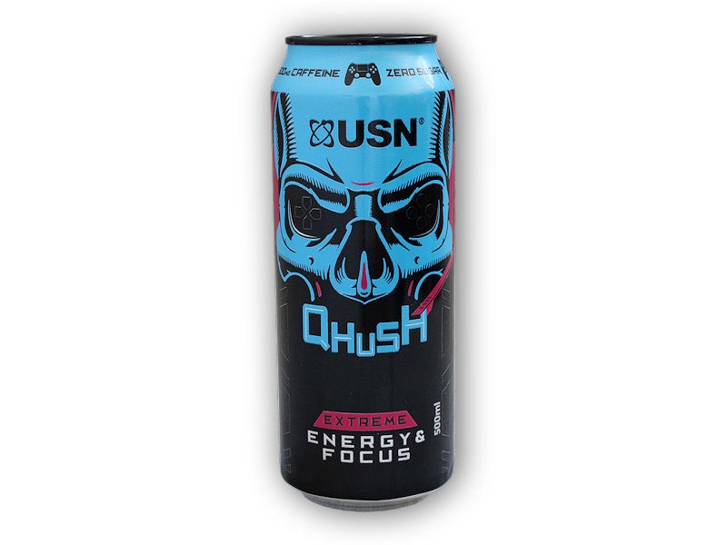 USN Qhush energy drink 500ml Varianta: red rush