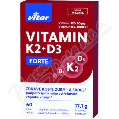 Vitar Vitamin K2+D3 Forte tbl.60